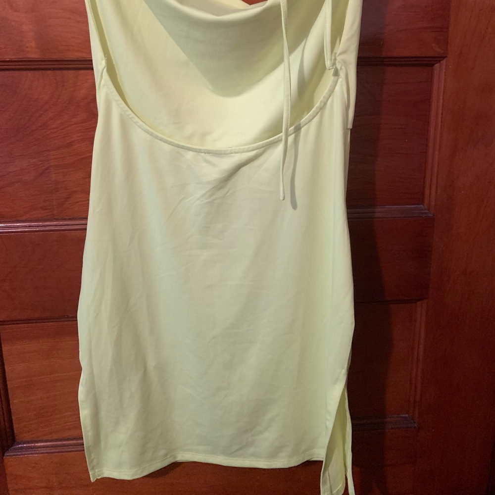 Neon yellow Fashionnova  mini dress. Size small. Never worn. No tag.